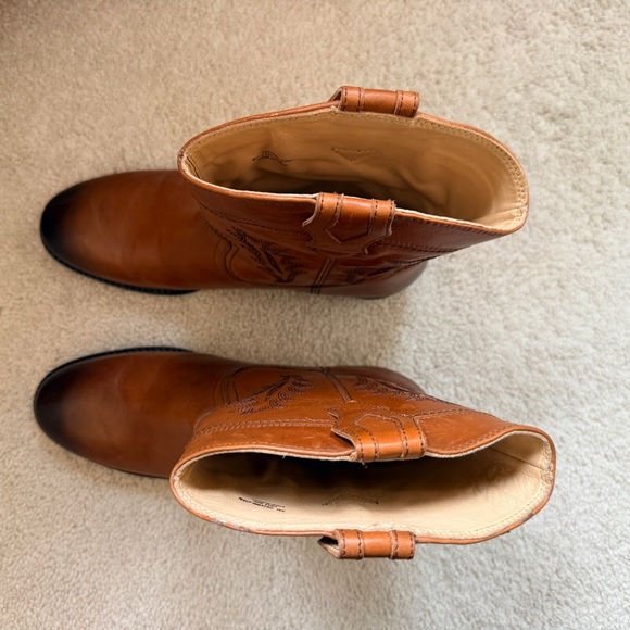 FRYE Blair Western Deco Boots in Cinnamon - Picture 7 of 11
